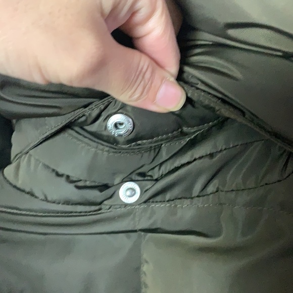 EDDIE Bauer Brown Premium Goose Down Long Puffer Coat Removable Hood Size M - Picture 8 of 15